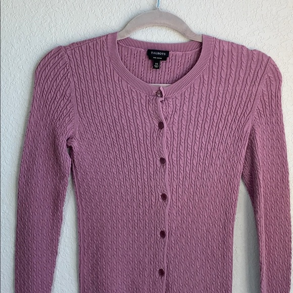 Button down Talbots sweater - Picture 3 of 5